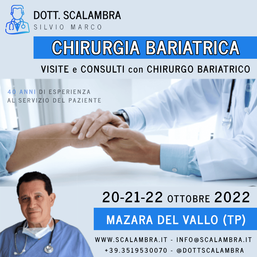 Al momento stai visualizzando MAZARA DEL VALLO … Ottobre 2022 … Visite e Consulti Chirurgia Bariatrica