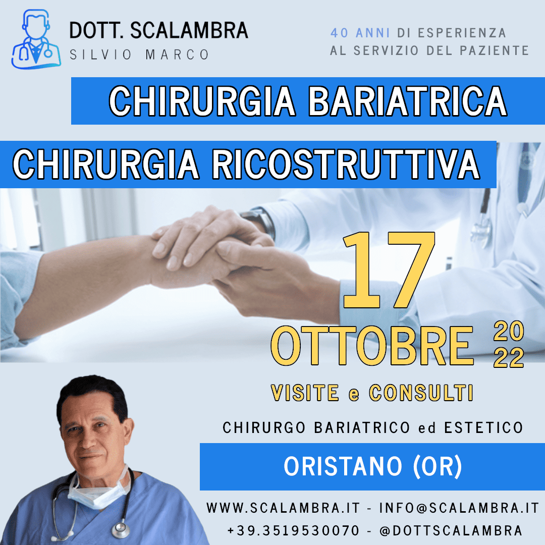 Al momento stai visualizzando ORISTANO … Ottobre 2022 … Visite e Consulti Chirurgia Bariatrica