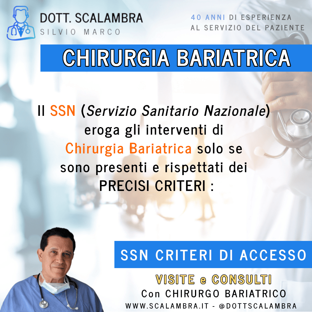 Al momento stai visualizzando Chirurgia Bariatrica – Criteri SSN per Accesso agli Interventi