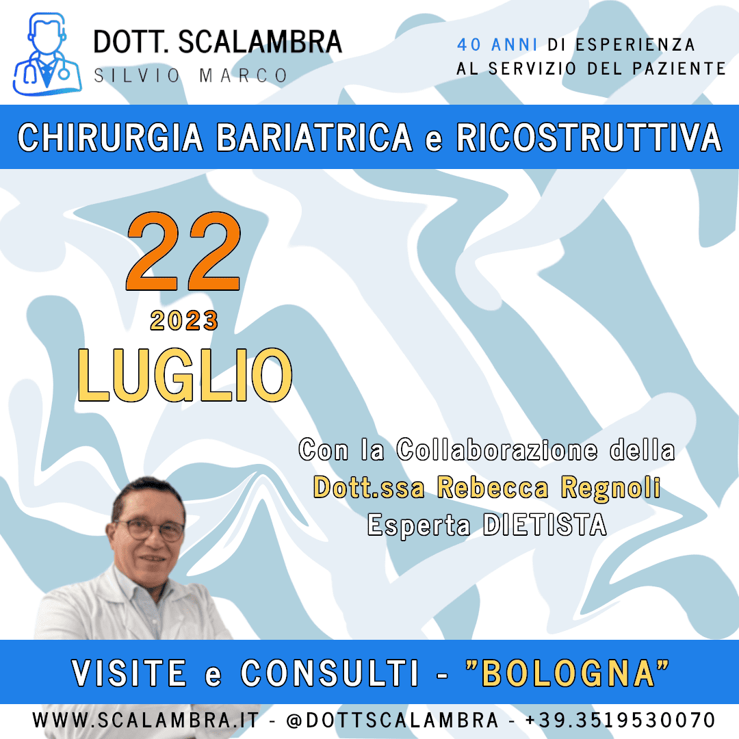 Al momento stai visualizzando Chirurgia Bariatrica e Ricostruttiva a BOLOGNA (BO) – Luglio 2023 – Visite e Consulti