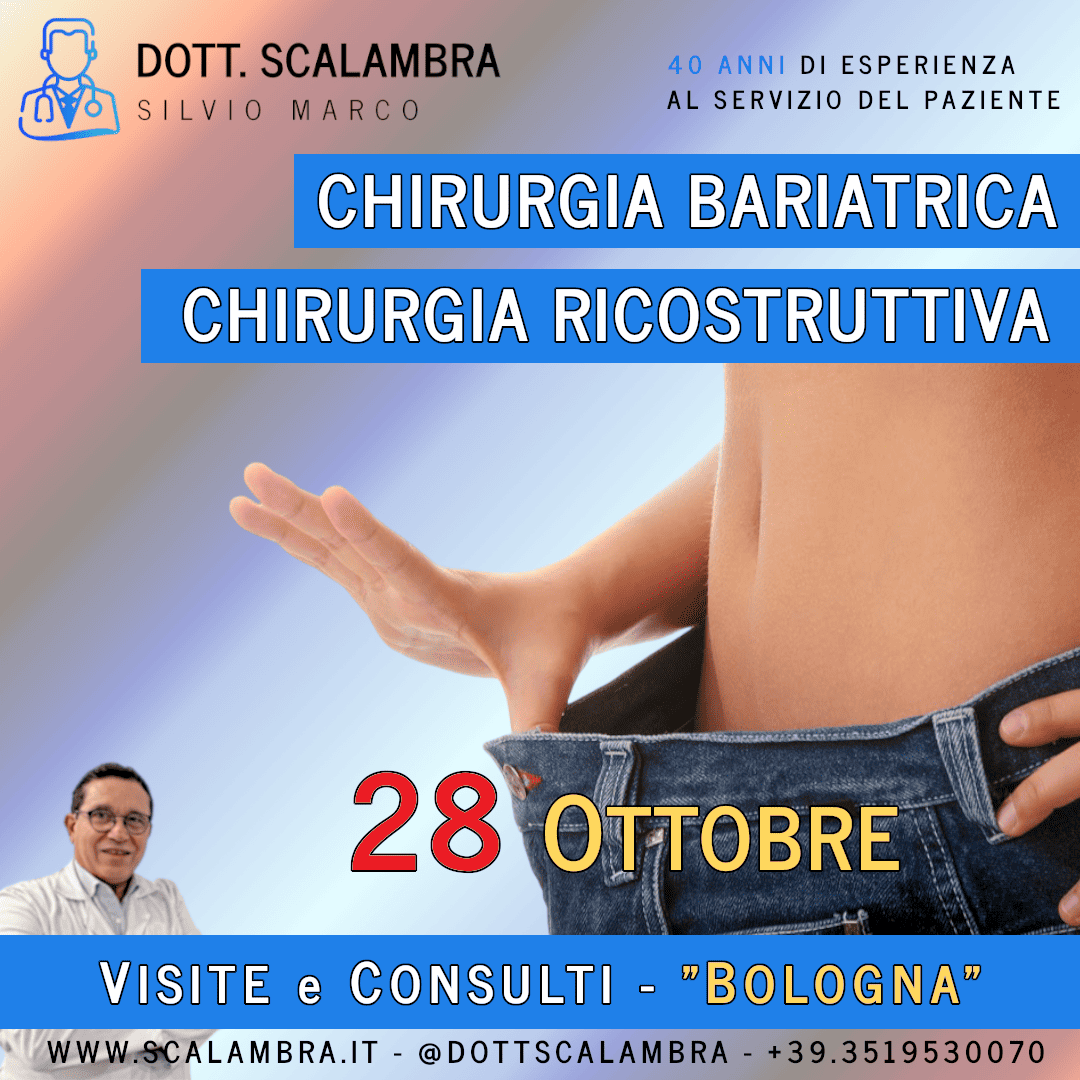 Al momento stai visualizzando Chirurgia Bariatrica a BOLOGNA (Emilia Romagna) – Ottobre 2023 – Visite e Consulti